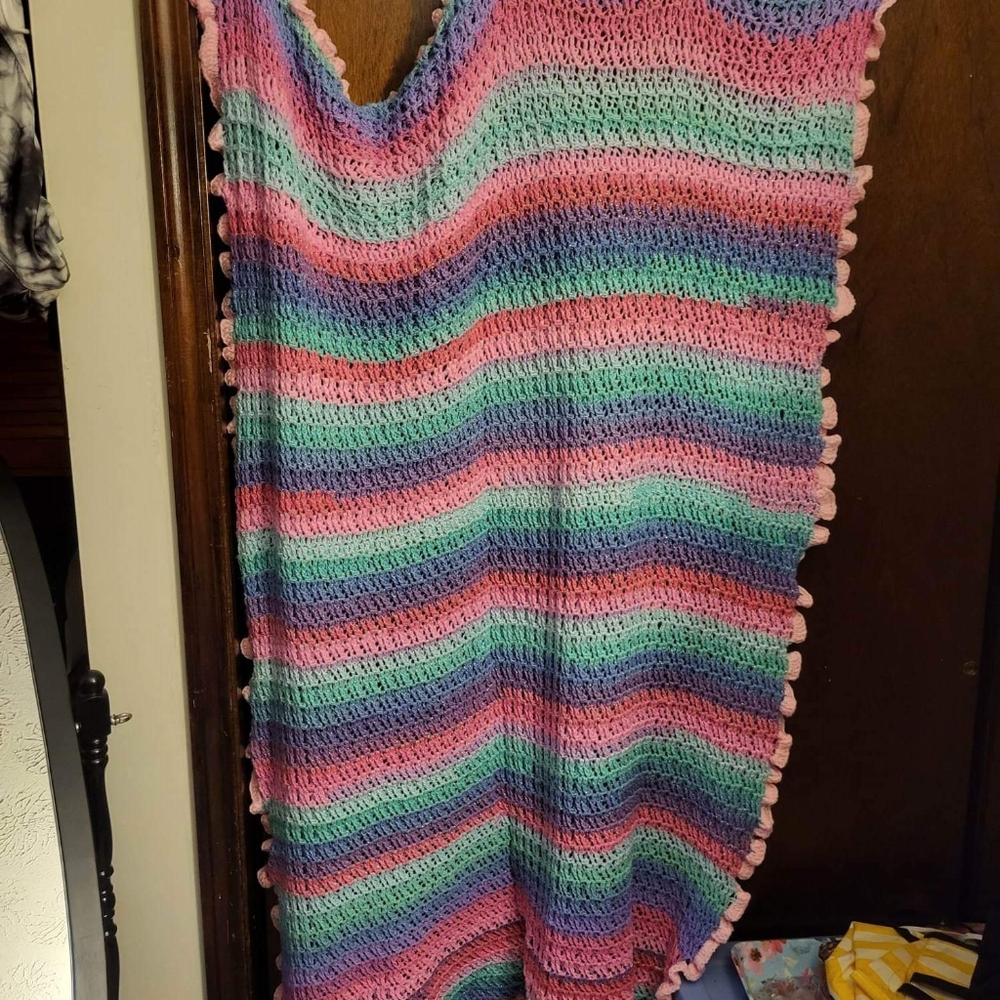 Hand made crocheted blanket